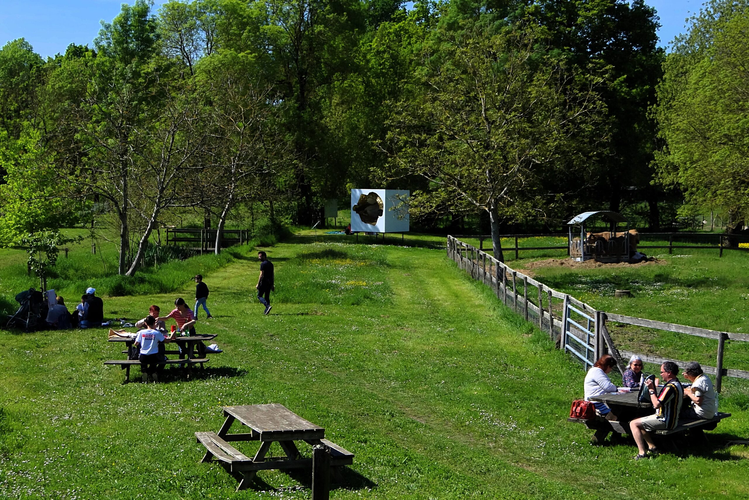 une vue du bocage - Agrandir l'image, fenêtre modale