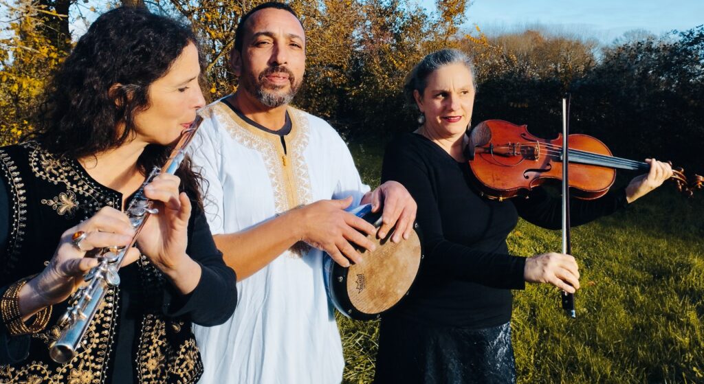 les trois musiciens du trio zarafa - Agrandir l'image, fenêtre modale
