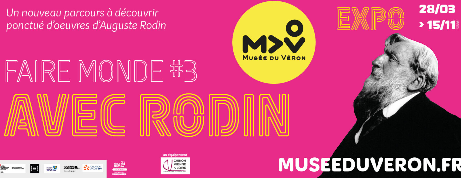 Affiche de l'exposition faire monde#3 avec Rodin