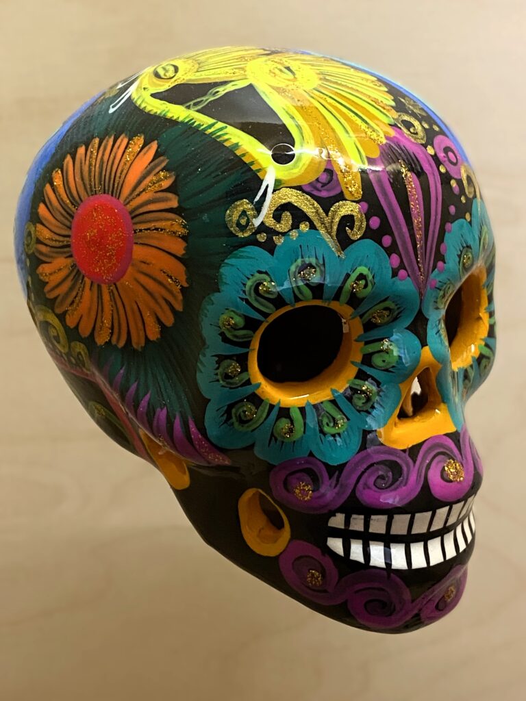 Vue d'une calavera - Agrandir l'image, fenêtre modale